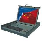 瑞豐科技 RFK-190D 軍用翻蓋式、抽屜上架液晶顯示器