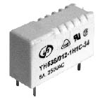 宇恒 YH536小型低高度印刷板式功率繼電器