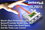 Intersil推出的業(yè)界性能最好的光傳感器/接近度傳感器