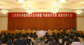 南京市軟件和信息服務業(yè)務暨“中國軟件名城”創(chuàng)建表彰大會