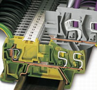 萬(wàn)可電子 帶IDC接線(xiàn)單元（FIT CLAMP）軌裝式接線(xiàn)端子