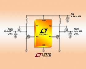 LTC3788 - 兩相、雙通道輸出、同步升壓型控制器