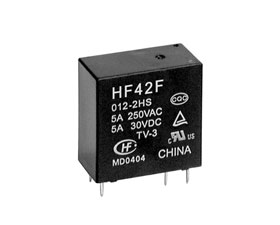 宏發(fā)電聲 超小型中功率繼電器 HF42F