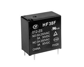 宏發(fā)電聲 超小型中功率繼電器HF38F