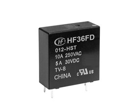 宏發(fā)電聲 超小型中功率繼電器 HF36FD