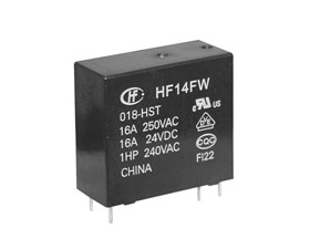 宏發(fā)電聲 小型大功率繼電器 HF14FW