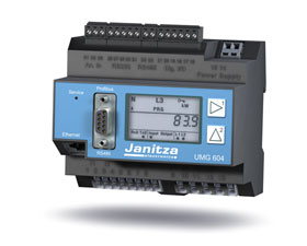 捷實 UMG604 導軌安裝高性能電力品質分析儀