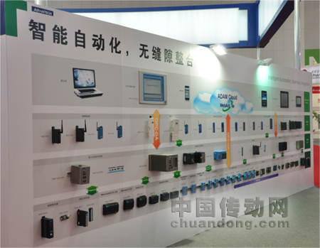 “智能自動化，無縫隙整合”主題墻