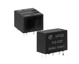 宏發(fā)電聲 超小型雙汽車?yán)^電器 HFKD