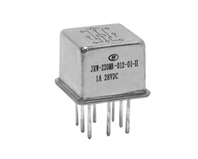 宏發(fā)電聲 TO-5兩組轉(zhuǎn)換觸點密封電磁繼電器 JRW-220MB