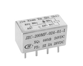 宏發(fā)電聲 1/2晶體罩有可靠性指標(biāo)的密封電磁繼電器 JZC-200MF