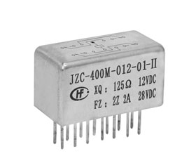 宏發(fā)電聲 1/2晶體罩四組轉(zhuǎn)換觸點密封電磁繼電器JZC-400M