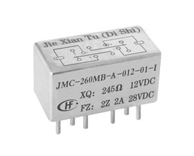 宏發(fā)電聲 1/2晶體罩密封磁保持繼電器JMC-260MB