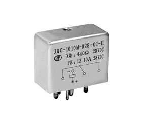 宏發(fā)電聲 1/5立方英寸一組轉(zhuǎn)換觸點密封電磁繼電器JQC-1010M