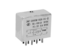 宏發(fā)電聲 1/5立方英寸兩組轉(zhuǎn)換觸點密封磁保持繼電器 JMC-2005M