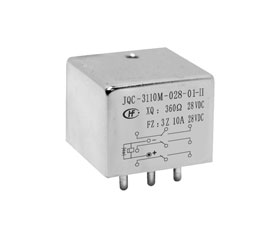 2/5立方英寸有瞬態(tài)抑制三組轉(zhuǎn)換觸點密封電磁繼電器JQC-3110M