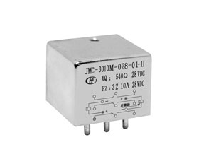 宏發(fā)電聲 2/5立方英寸三組轉(zhuǎn)換觸點密封磁保持繼電器JMC-3010M