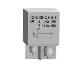 1立方英寸有線圈瞬態(tài)抑制一組動合觸點密封電磁繼電器JQX-1150M