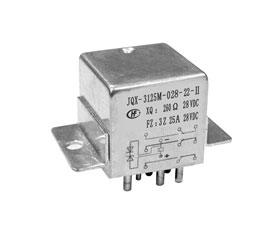 宏發(fā)電聲 1立方英寸有瞬態(tài)抑制三組轉換觸點密封電磁繼電器JQX-3125M