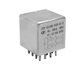 宏發(fā)電聲 1立方英寸四組轉換觸點密封電磁繼電器JQX-4010M