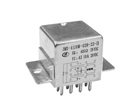 1立方英寸有線圈瞬態(tài)抑制四組轉換觸點密封磁保持繼電器JMX-4110M