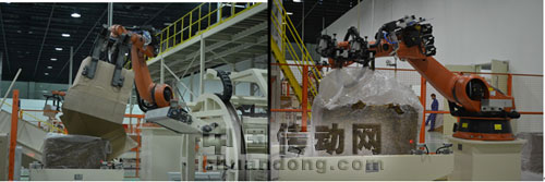 拆包和清潔煙絲周轉箱的能手