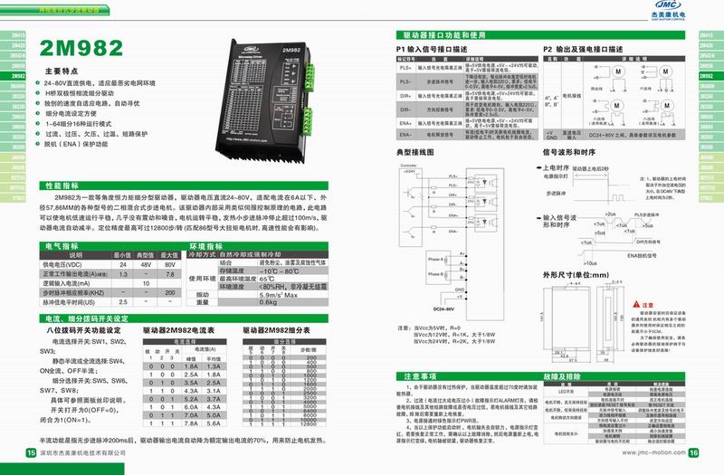 杰美康 2M982二相步進(jìn)驅(qū)動器