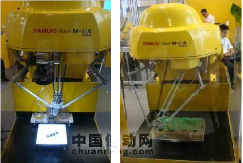 一字排開(kāi)的5款FANUC小型機(jī)器人吸引了眾多眼球