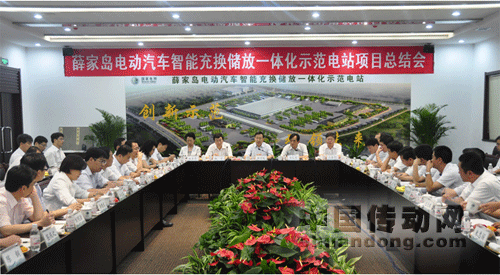 集團(tuán)公司與山東電力集團(tuán)公司聯(lián)合召開(kāi)薛家島電動(dòng)汽車示范電站項(xiàng)目總結(jié)會(huì)