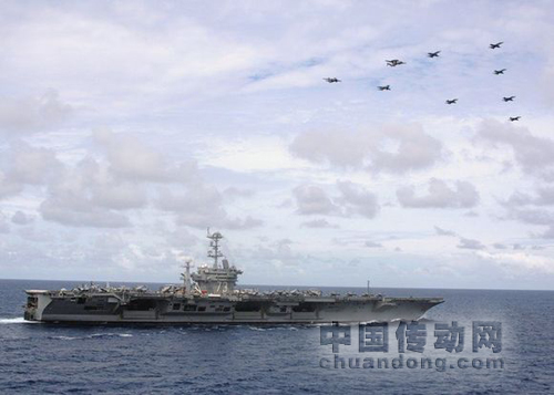 核動(dòng)力航母喬治華盛頓號(hào)和艦載機(jī)群