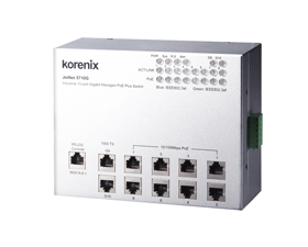 Korenix工業(yè)級(jí)8+2G高功率PoE交換機(jī)，提供實(shí)時(shí)不間斷的視頻監(jiān)控!