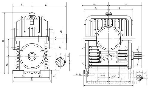 PWU平面包絡(luò)蝸桿減速機