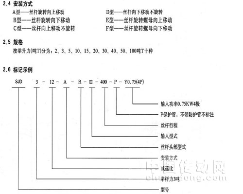 SJ絲桿升降機(jī)
