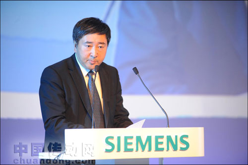 西門子工業(yè)業(yè)務(wù)領(lǐng)域驅(qū)動(dòng)技術(shù)集團(tuán)大型傳動(dòng)部總經(jīng)理付強(qiáng)